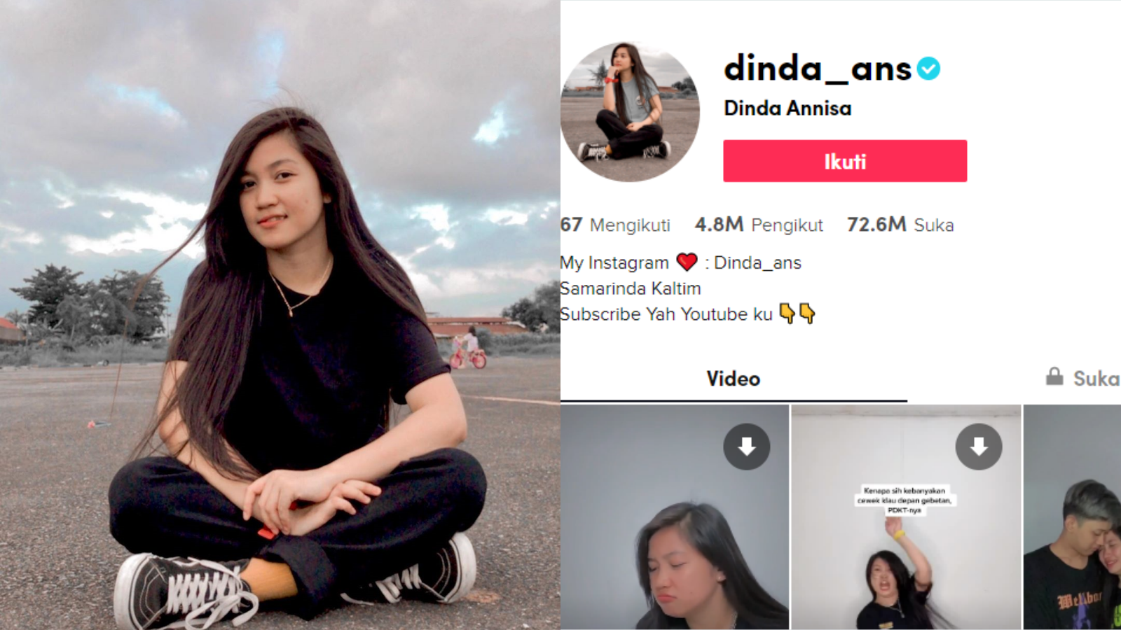 Profil, Instagram, Wikipedia dan Biodata Dinda Annisa